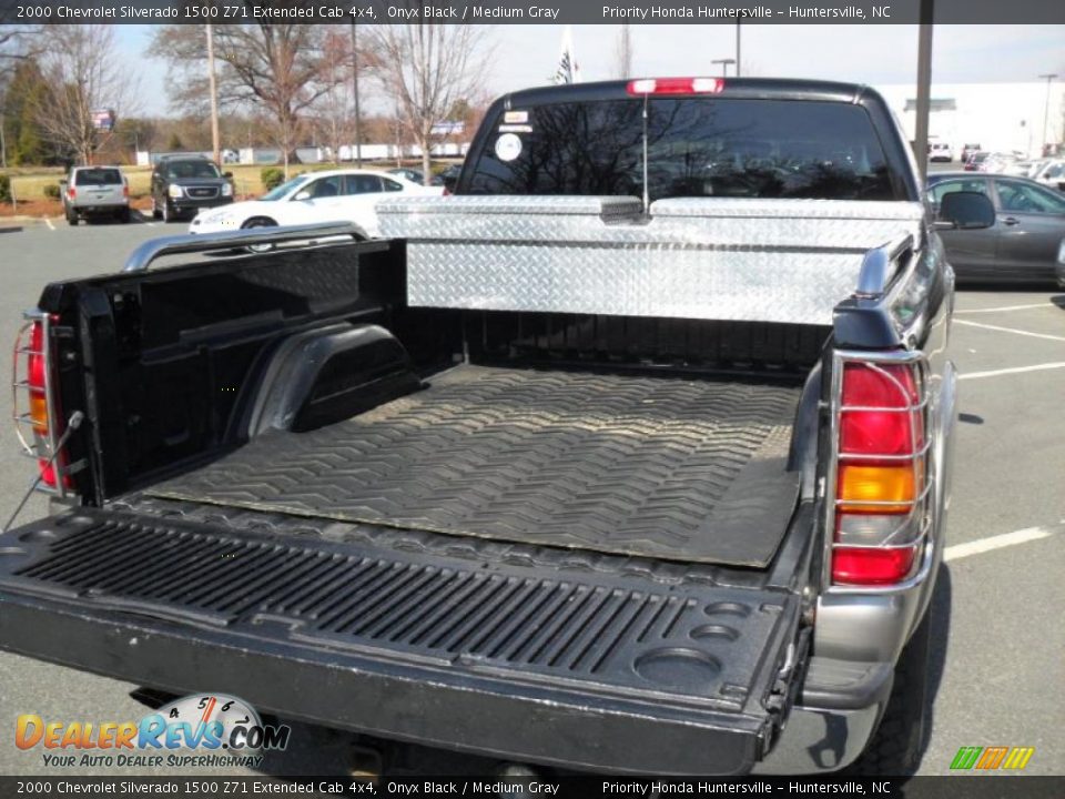 2000 Chevrolet Silverado 1500 Z71 Extended Cab 4x4 Onyx Black / Medium Gray Photo #5