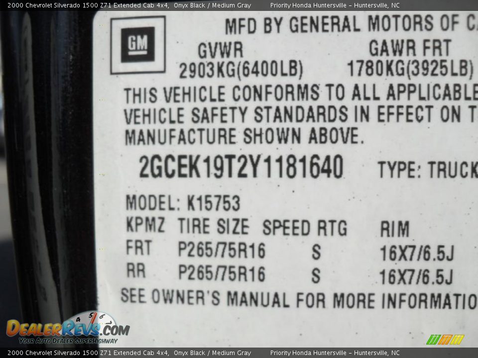 2000 Chevrolet Silverado 1500 Z71 Extended Cab 4x4 Onyx Black / Medium Gray Photo #8