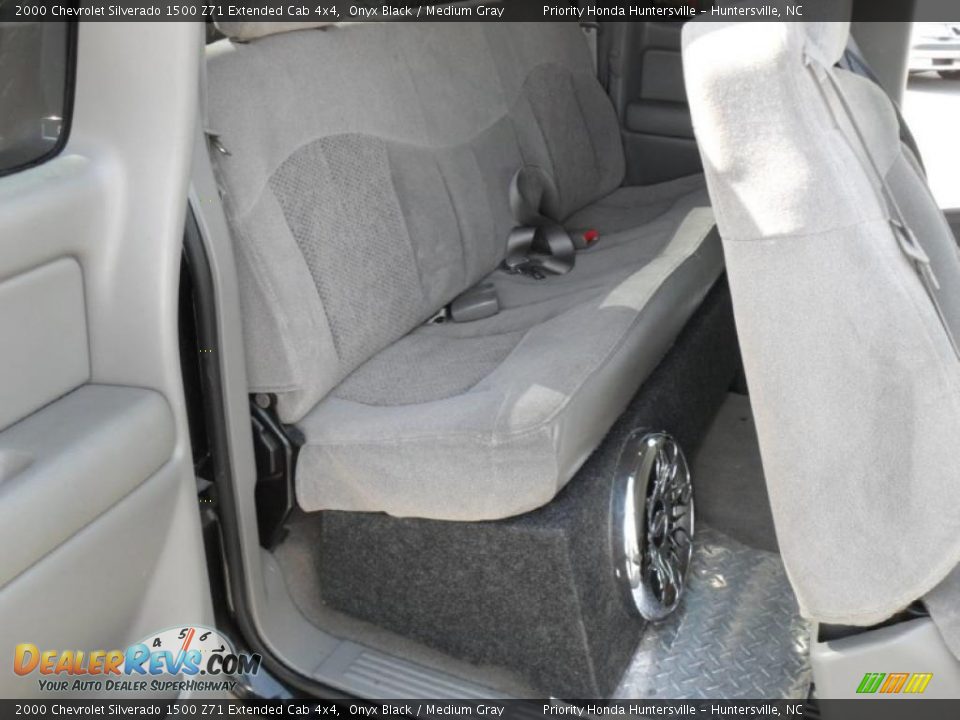 2000 Chevrolet Silverado 1500 Z71 Extended Cab 4x4 Onyx Black / Medium Gray Photo #13
