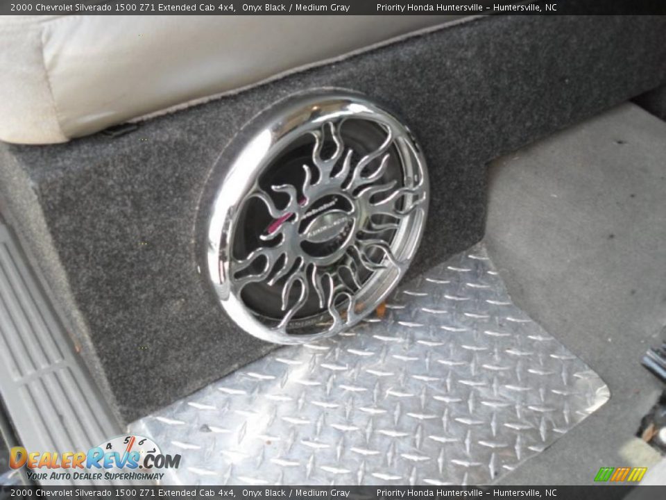 2000 Chevrolet Silverado 1500 Z71 Extended Cab 4x4 Onyx Black / Medium Gray Photo #14