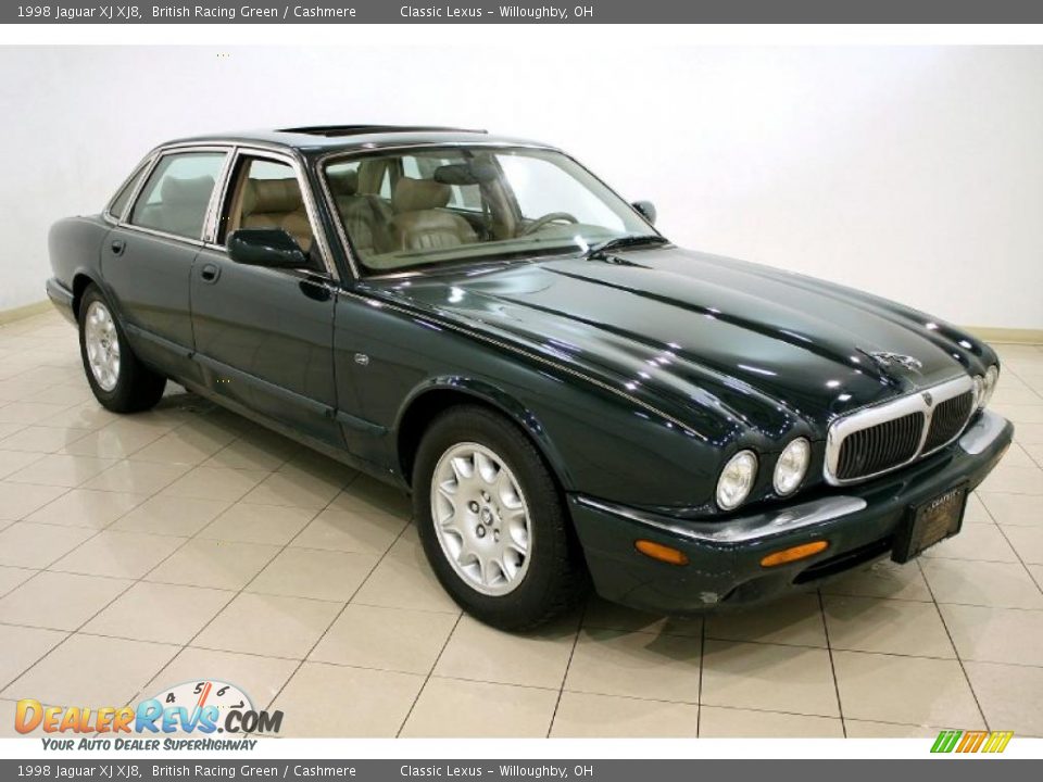1998 Jaguar XJ XJ8 British Racing Green / Cashmere Photo #1