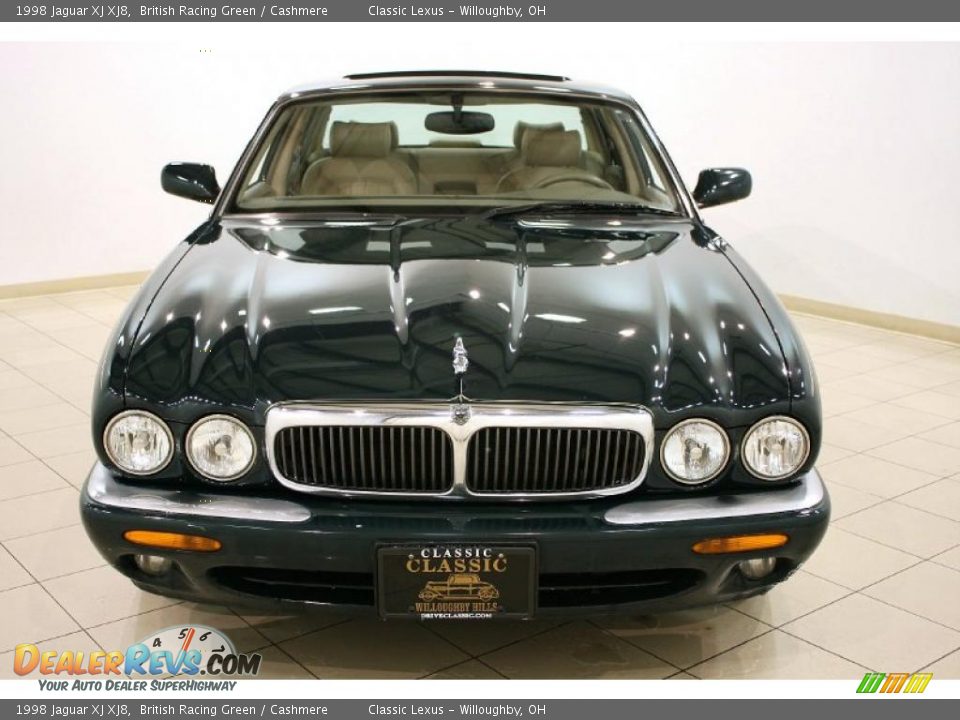 1998 Jaguar XJ XJ8 British Racing Green / Cashmere Photo #3