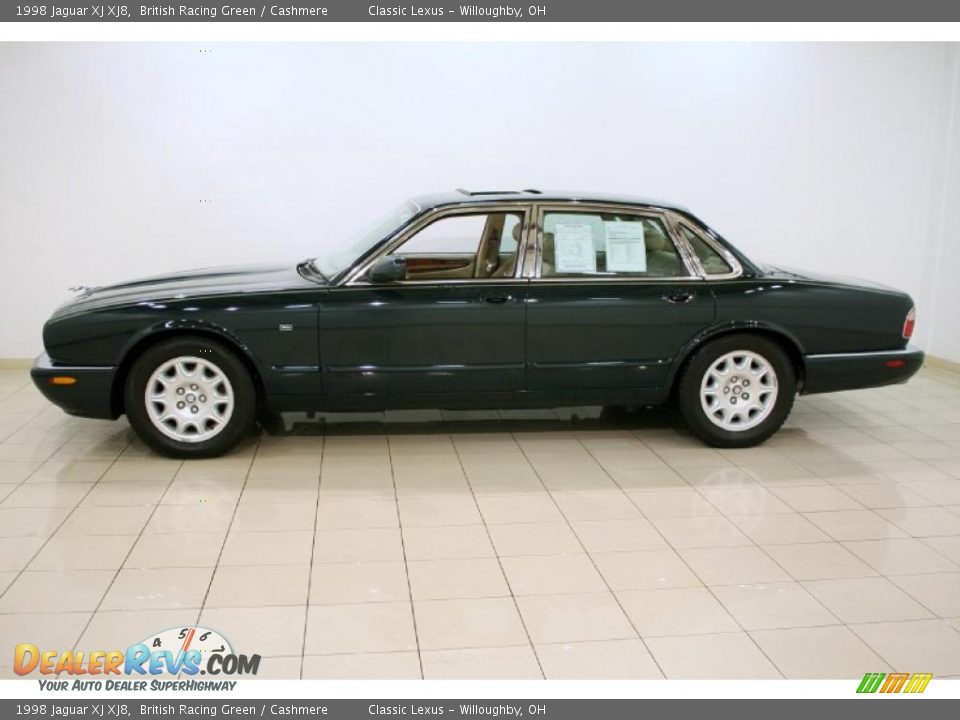 1998 Jaguar XJ XJ8 British Racing Green / Cashmere Photo #5