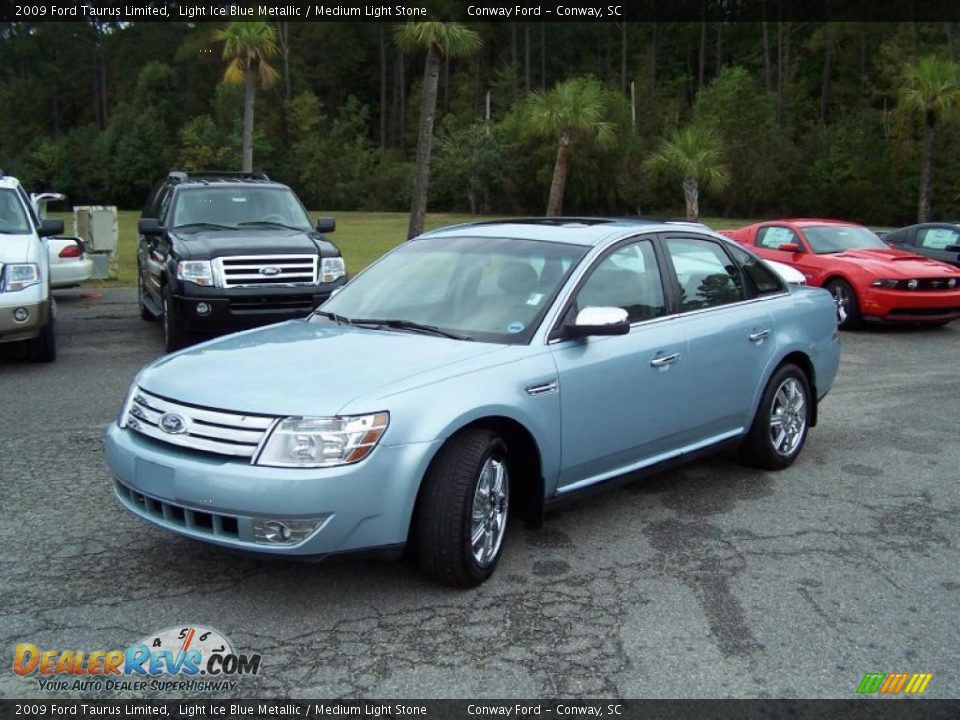 2009 Ford Taurus Limited Light Ice Blue Metallic / Medium Light Stone Photo #1