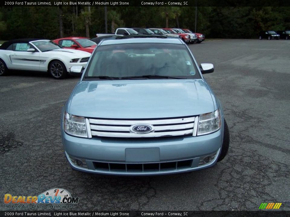 2009 Ford Taurus Limited Light Ice Blue Metallic / Medium Light Stone Photo #2