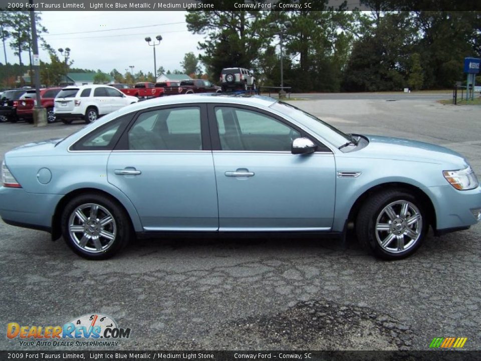 2009 Ford Taurus Limited Light Ice Blue Metallic / Medium Light Stone Photo #4