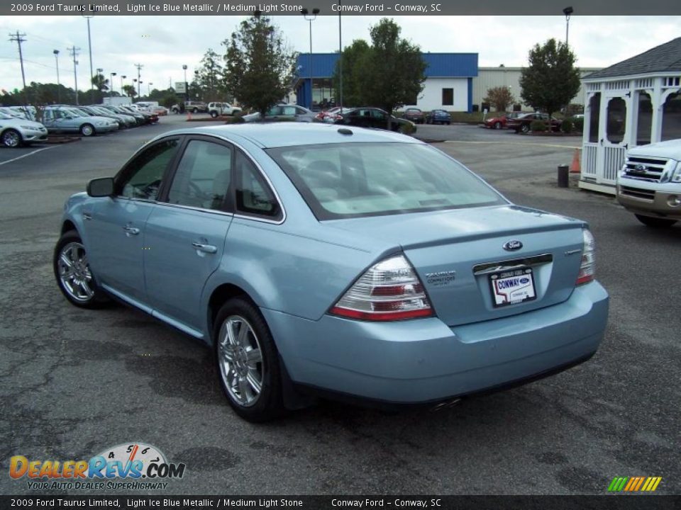 2009 Ford Taurus Limited Light Ice Blue Metallic / Medium Light Stone Photo #7