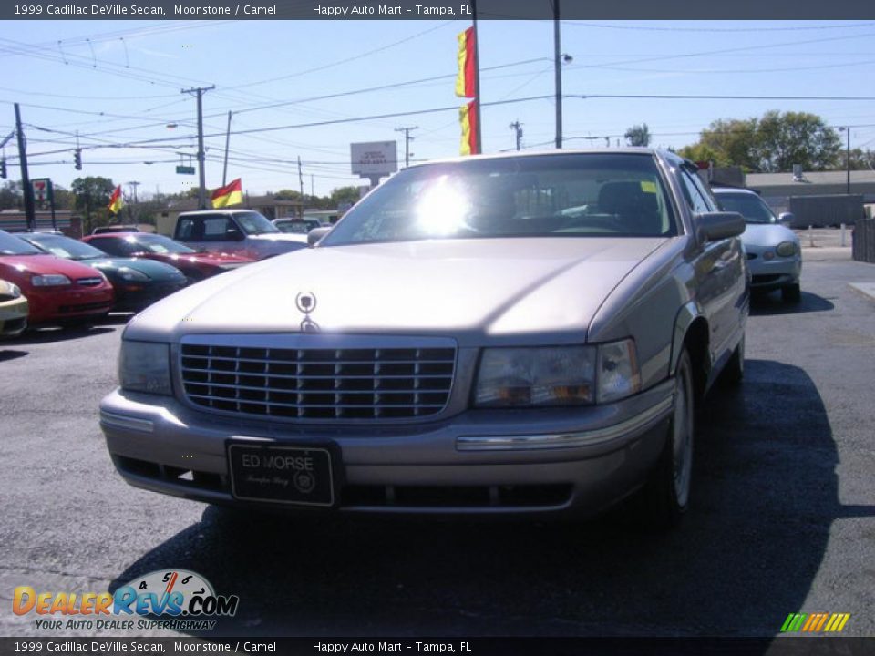 1999 Cadillac DeVille Sedan Moonstone / Camel Photo #4