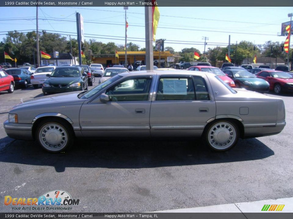 1999 Cadillac DeVille Sedan Moonstone / Camel Photo #6