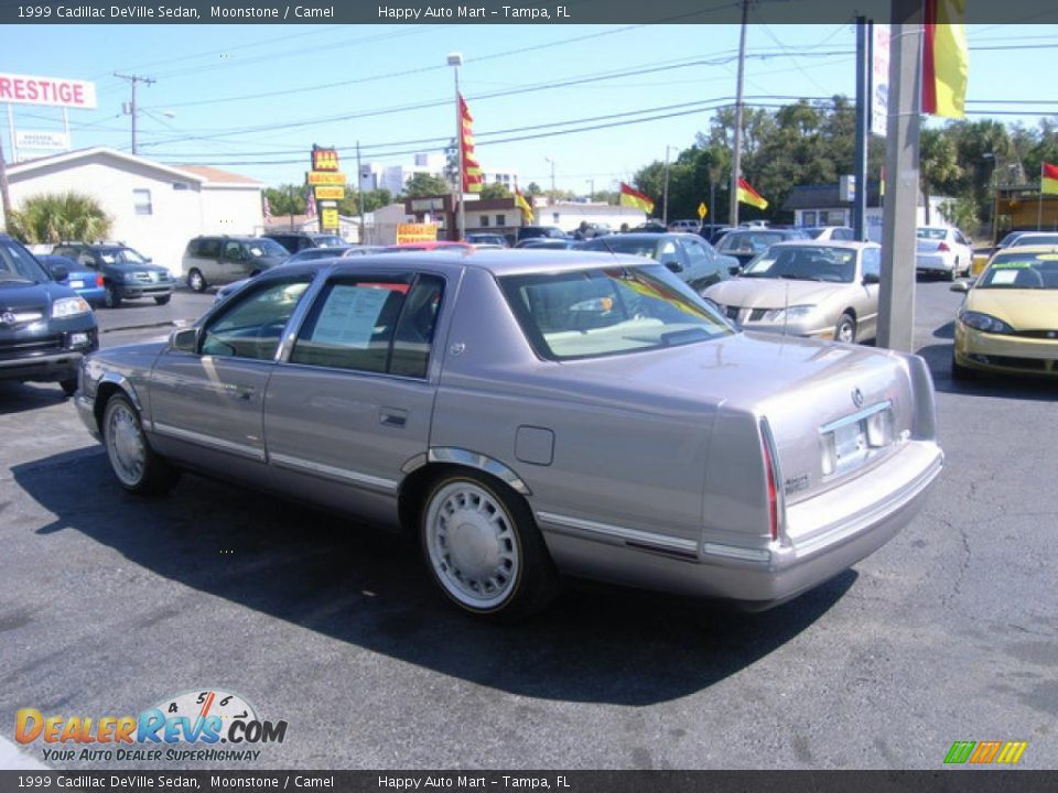 1999 Cadillac DeVille Sedan Moonstone / Camel Photo #7