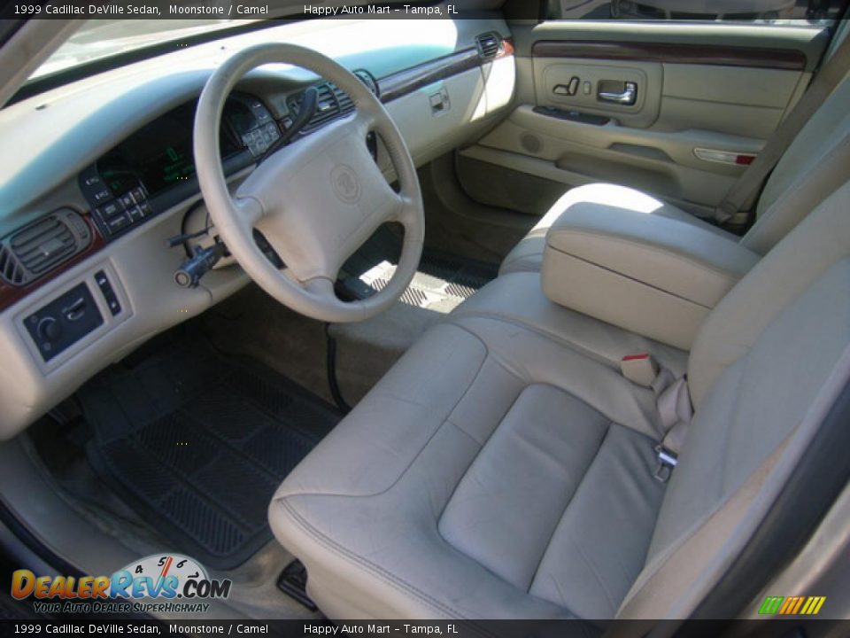 1999 Cadillac DeVille Sedan Moonstone / Camel Photo #10