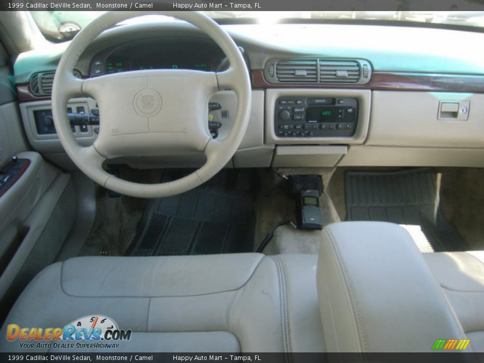 1999 Cadillac DeVille Sedan Moonstone / Camel Photo #15