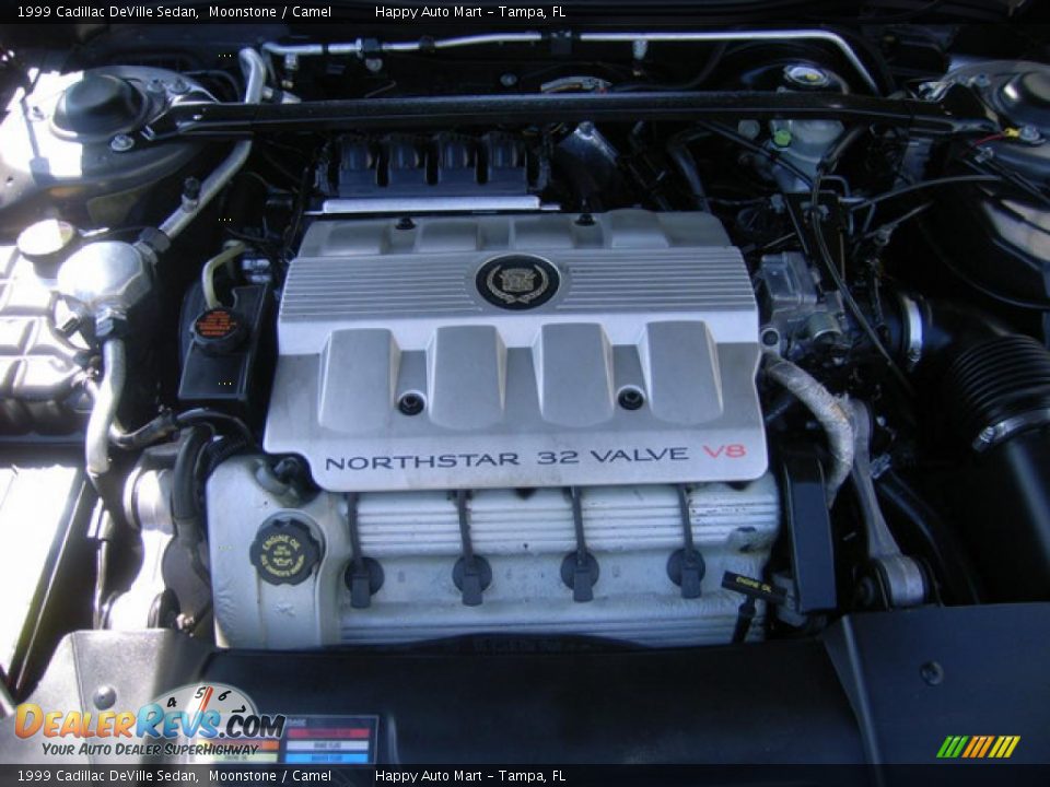1999 Cadillac DeVille Sedan Moonstone / Camel Photo #25