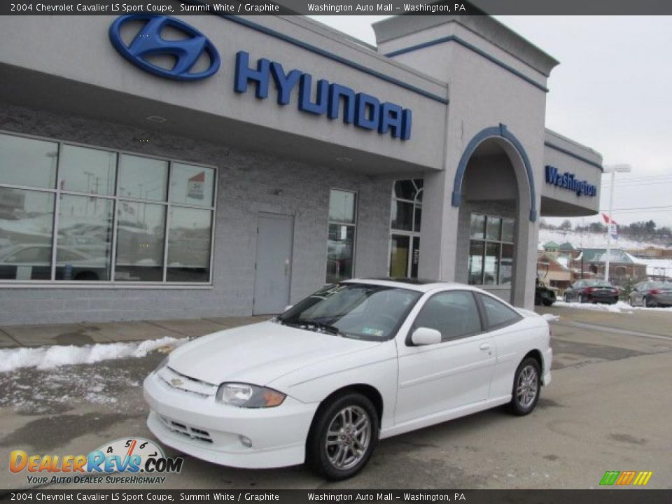 2004 Chevrolet Cavalier LS Sport Coupe Summit White / Graphite Photo #1