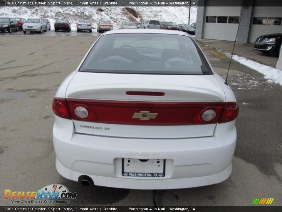 2004 Chevrolet Cavalier LS Sport Coupe Summit White / Graphite Photo #7