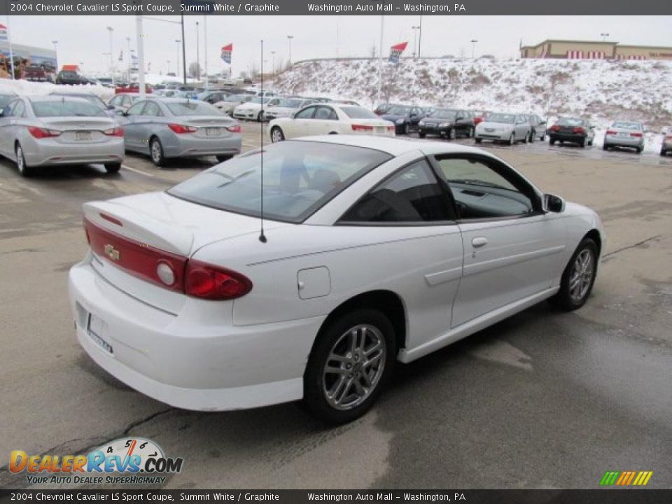 2004 Chevrolet Cavalier LS Sport Coupe Summit White / Graphite Photo #8