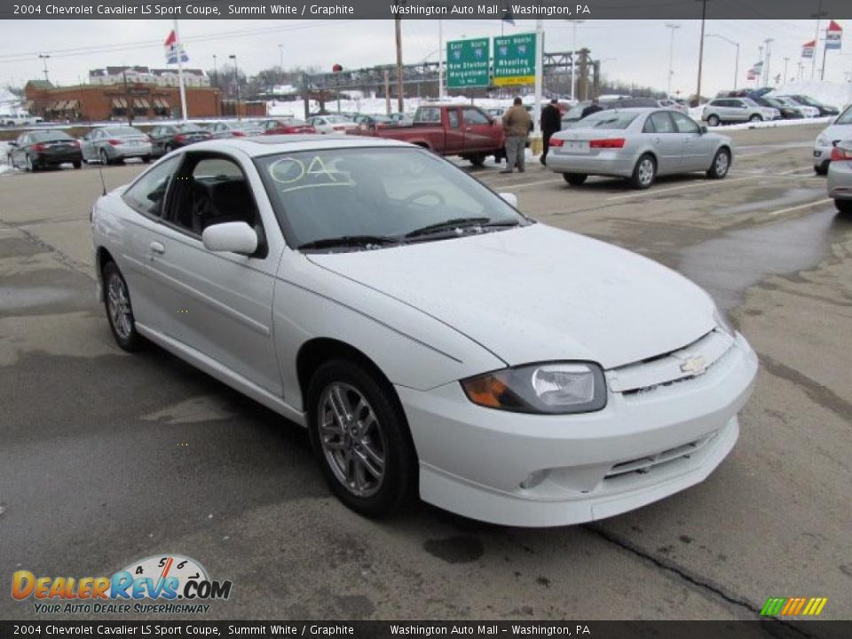 2004 Chevrolet Cavalier LS Sport Coupe Summit White / Graphite Photo #10