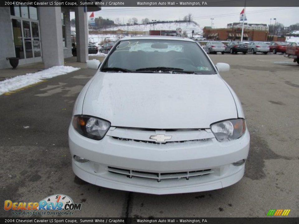 2004 Chevrolet Cavalier LS Sport Coupe Summit White / Graphite Photo #11