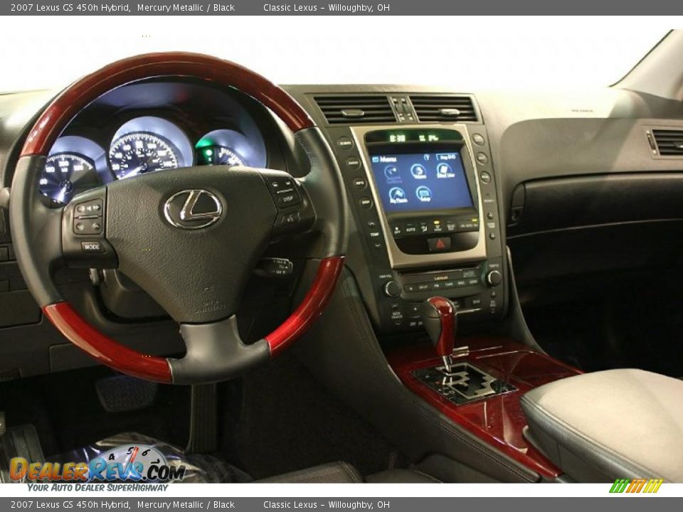 Black Interior 07 Lexus Gs 450h Hybrid Photo 9 Dealerrevs Com