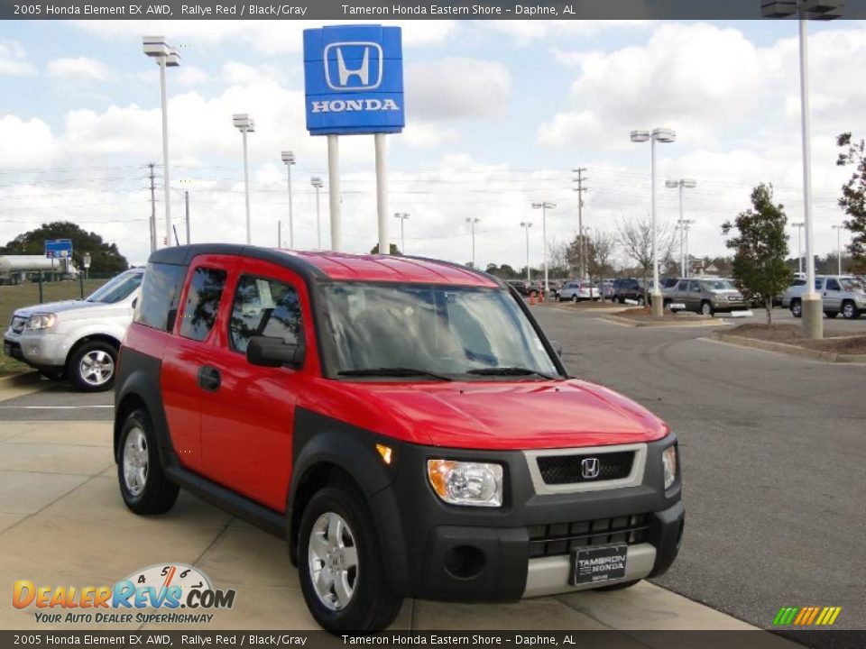 2005 Honda Element EX AWD Rallye Red / Black/Gray Photo #2