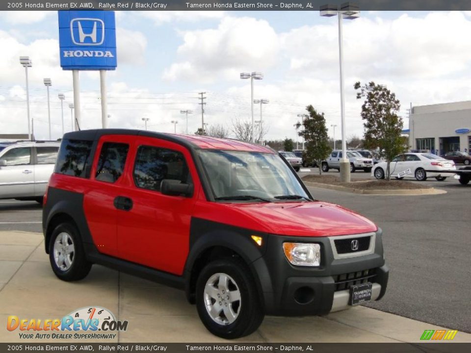 2005 Honda Element EX AWD Rallye Red / Black/Gray Photo #3