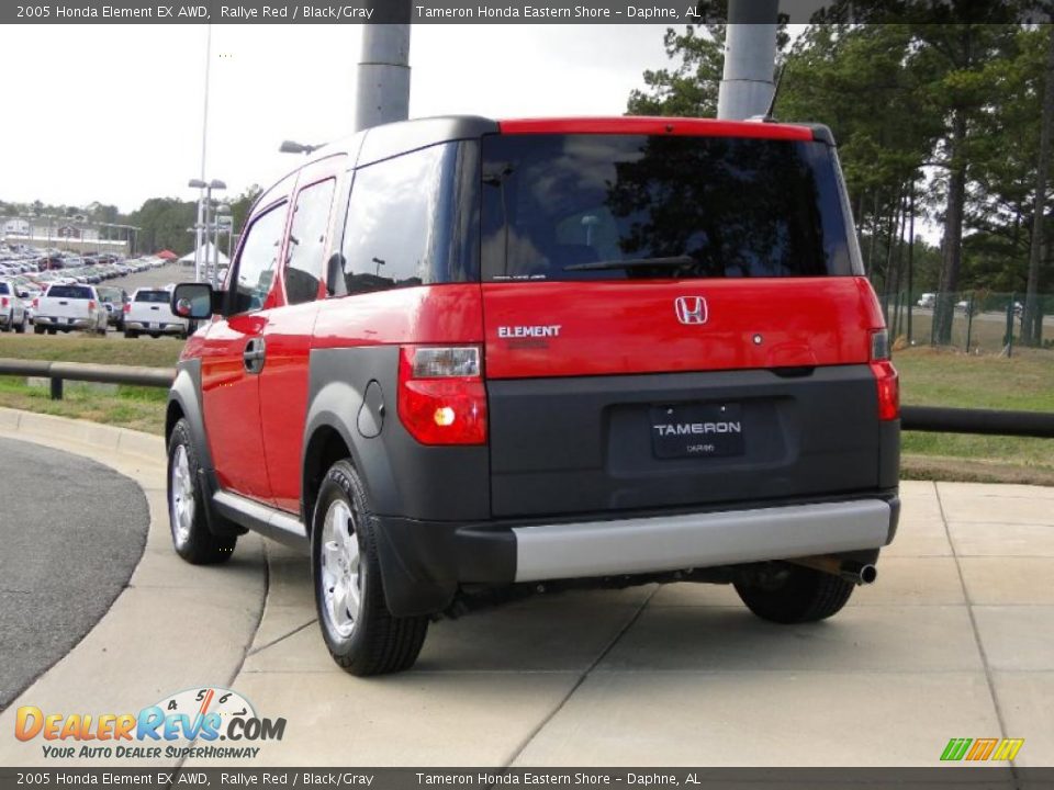 2005 Honda Element EX AWD Rallye Red / Black/Gray Photo #6