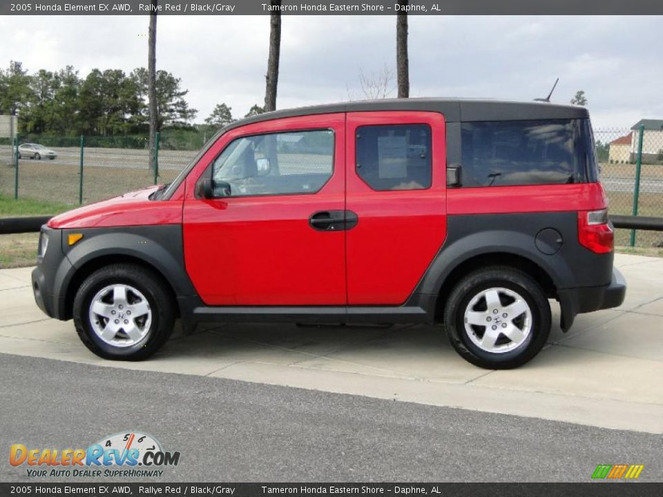 2005 Honda Element EX AWD Rallye Red / Black/Gray Photo #8