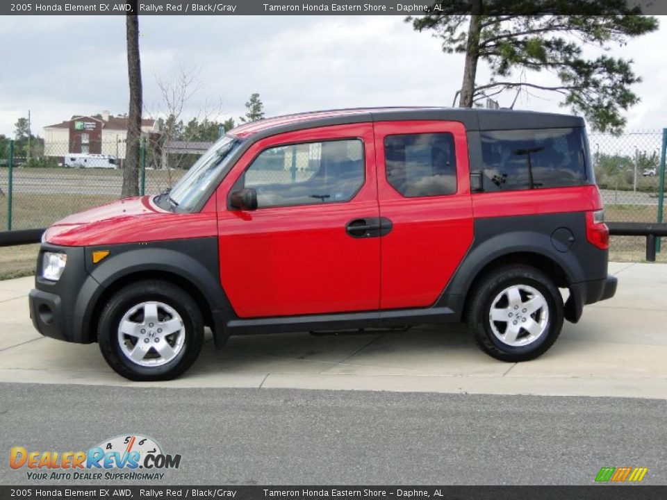 2005 Honda Element EX AWD Rallye Red / Black/Gray Photo #9