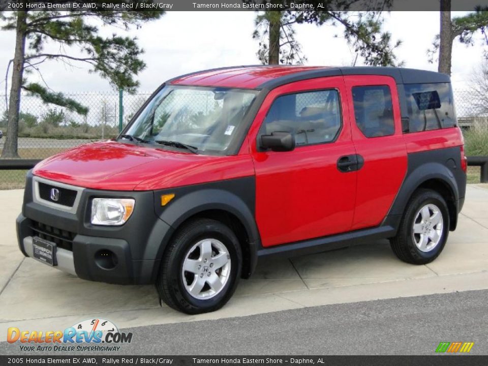 2005 Honda Element EX AWD Rallye Red / Black/Gray Photo #11