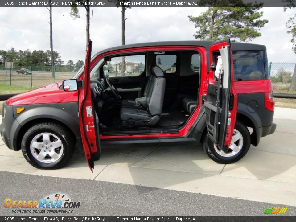 2005 Honda Element EX AWD Rallye Red / Black/Gray Photo #12