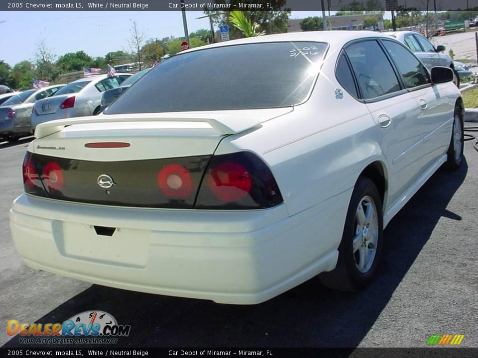 2005 Chevrolet Impala LS White / Neutral Beige Photo #5