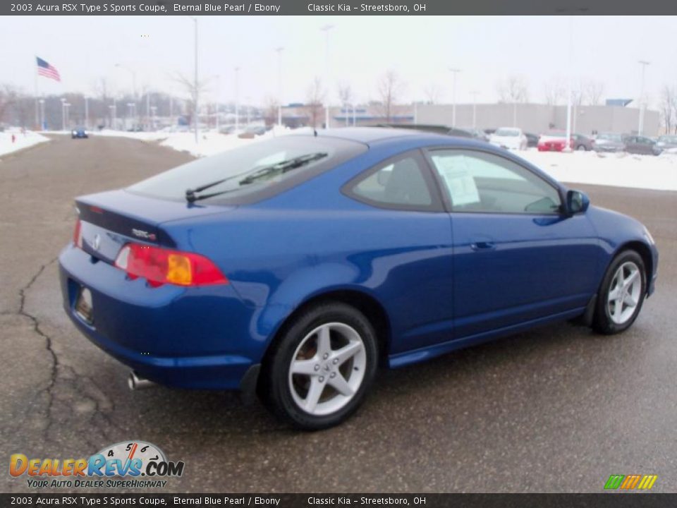 2003 Acura RSX Type S Sports Coupe Eternal Blue Pearl / Ebony Photo #6