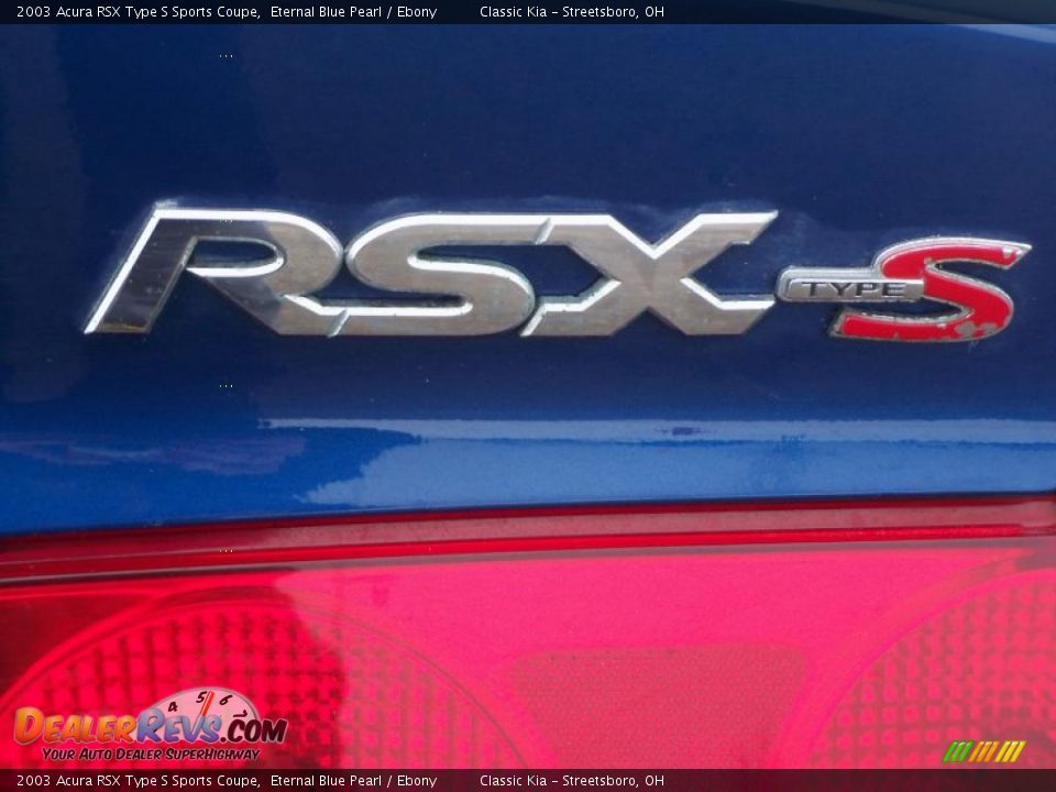 2003 Acura RSX Type S Sports Coupe Eternal Blue Pearl / Ebony Photo #8