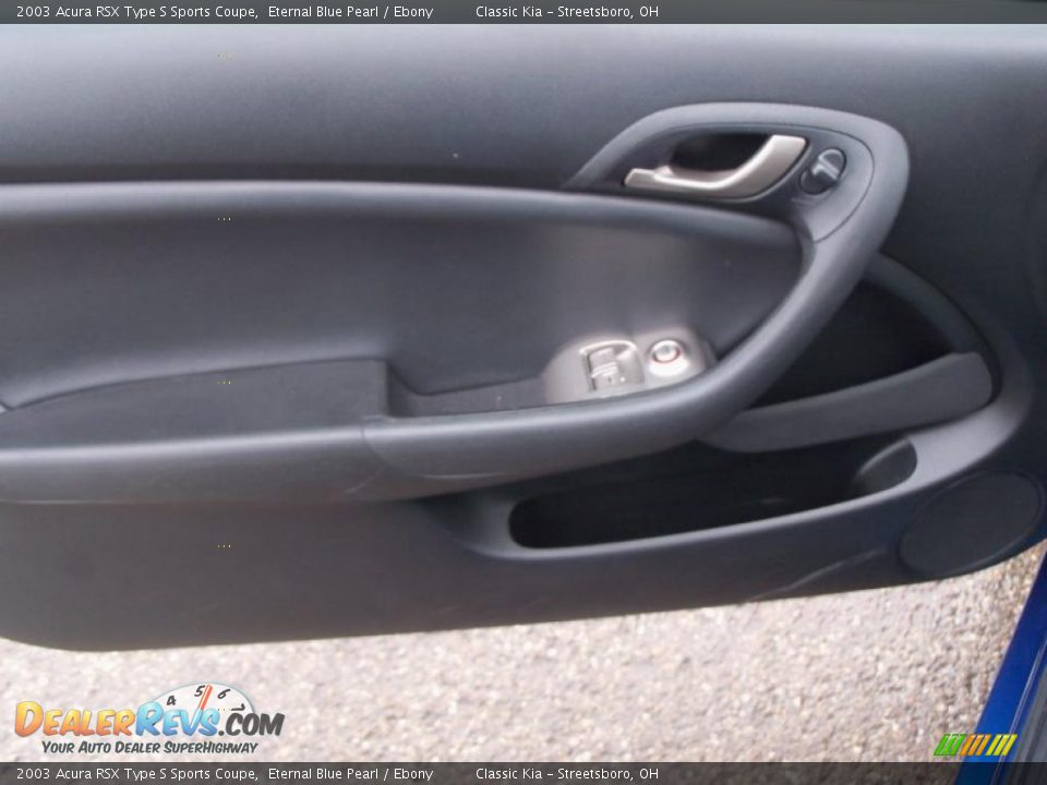 2003 Acura RSX Type S Sports Coupe Eternal Blue Pearl / Ebony Photo #10
