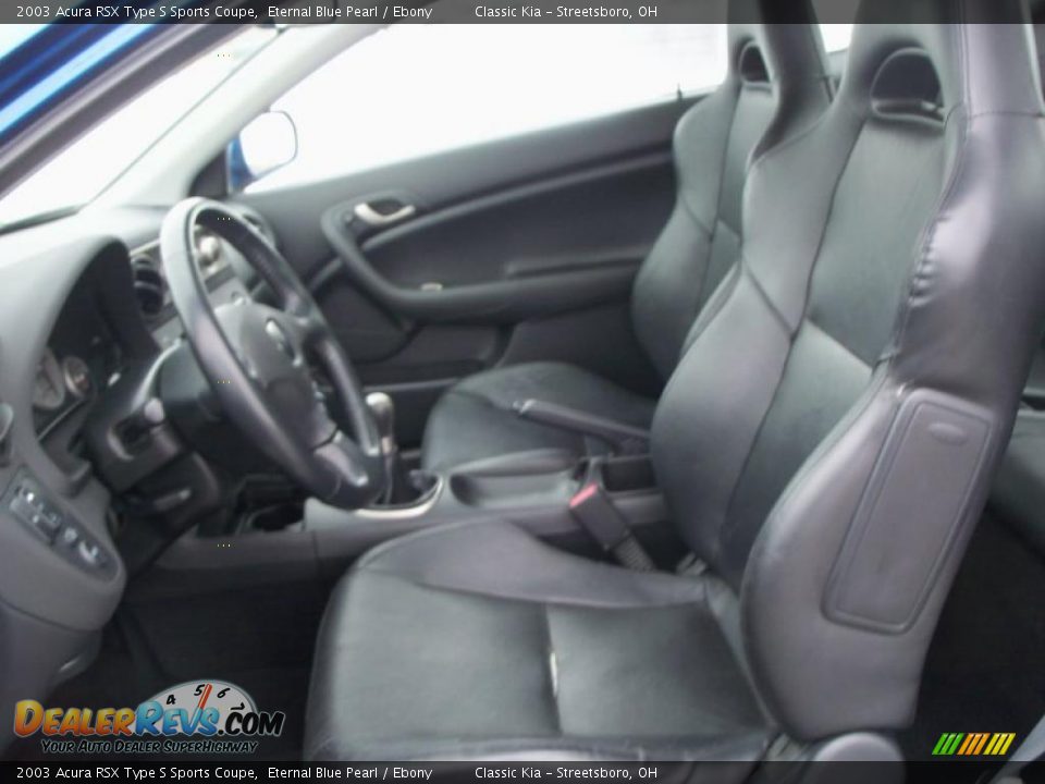 2003 Acura RSX Type S Sports Coupe Eternal Blue Pearl / Ebony Photo #12
