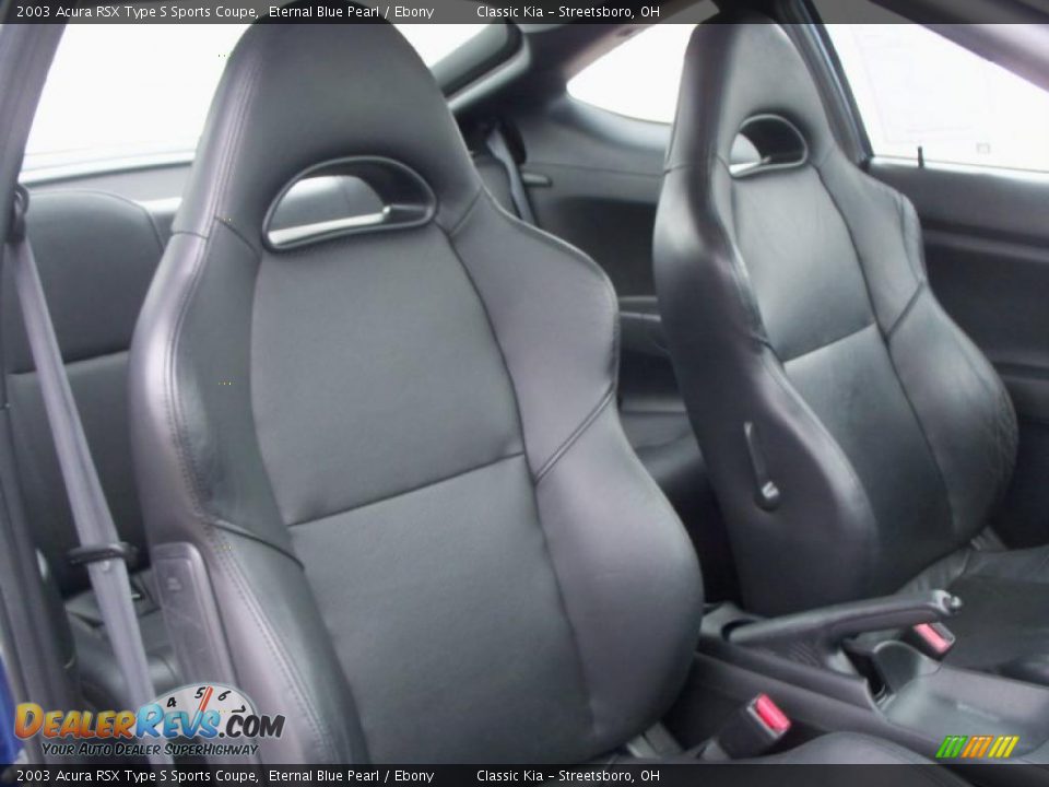 Ebony Interior - 2003 Acura RSX Type S Sports Coupe Photo #13