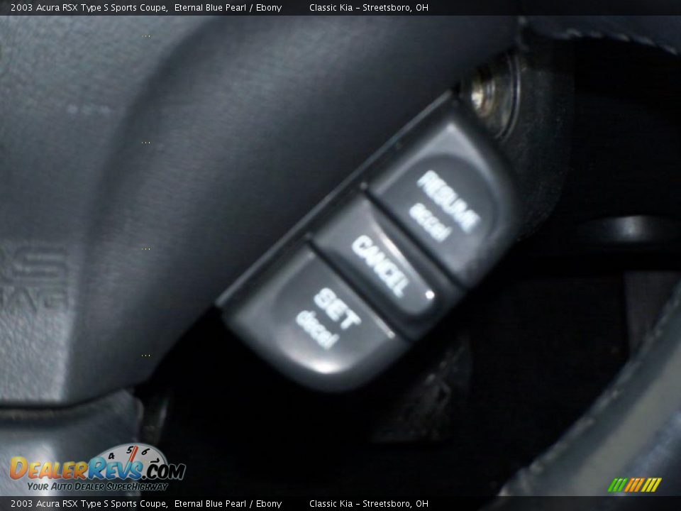 2003 Acura RSX Type S Sports Coupe Eternal Blue Pearl / Ebony Photo #16