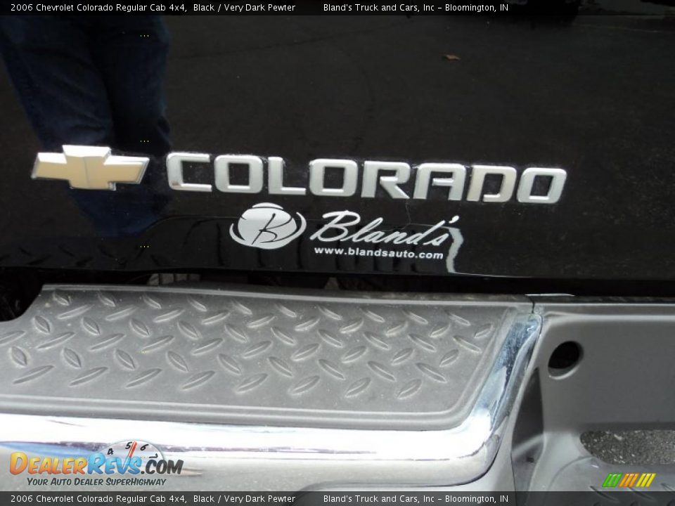 2006 Chevrolet Colorado Regular Cab 4x4 Black / Very Dark Pewter Photo #13