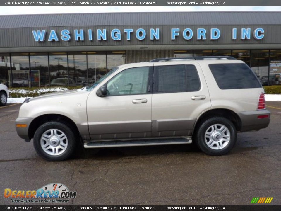 2004 Mercury Mountaineer V8 AWD Light French Silk Metallic / Medium Dark Parchment Photo #1