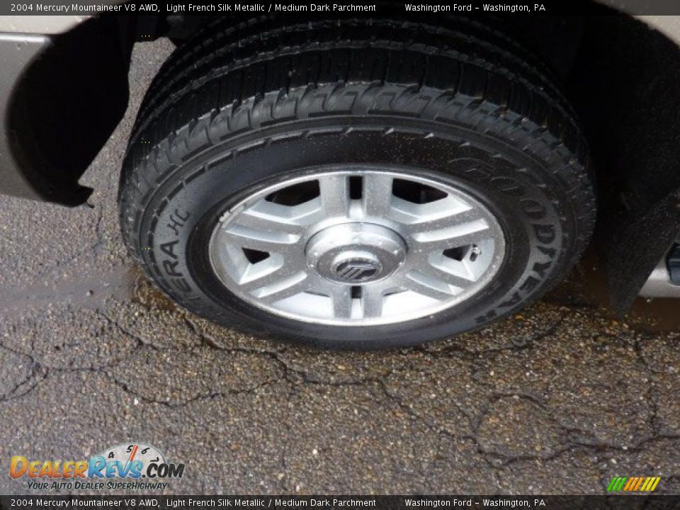 2004 Mercury Mountaineer V8 AWD Light French Silk Metallic / Medium Dark Parchment Photo #9