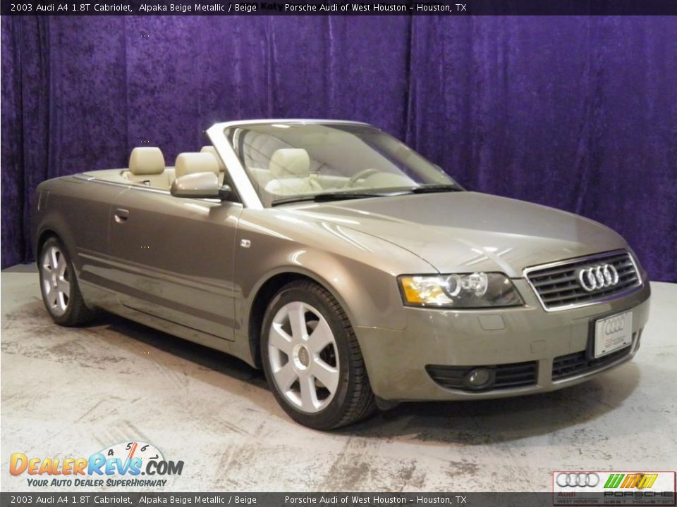 2003 Audi A4 1.8T Cabriolet Alpaka Beige Metallic Beige Photo 1