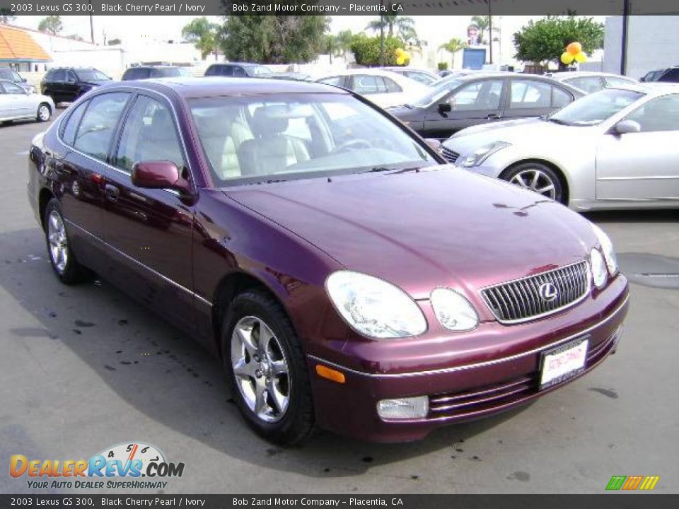 2003 Lexus GS 300 Black Cherry Pearl / Ivory Photo #2