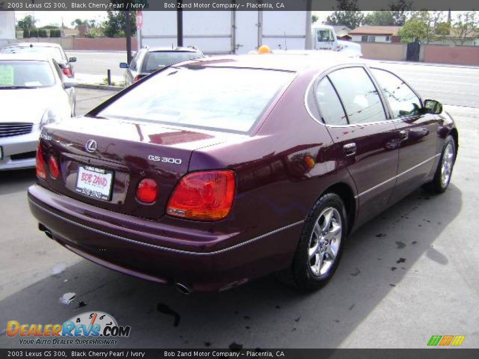 2003 Lexus GS 300 Black Cherry Pearl / Ivory Photo #3