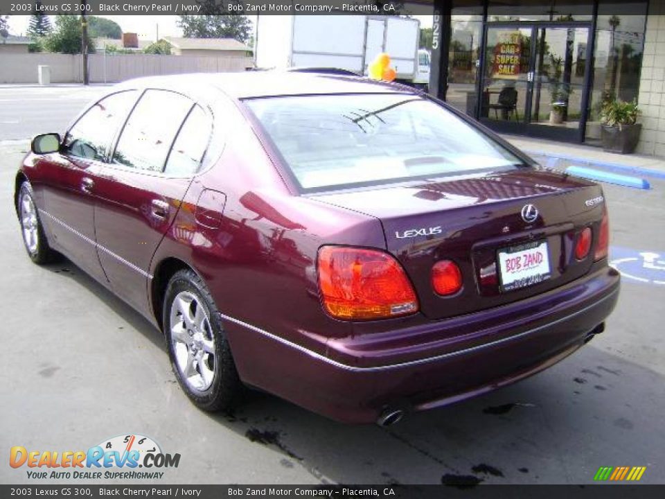 2003 Lexus GS 300 Black Cherry Pearl / Ivory Photo #4