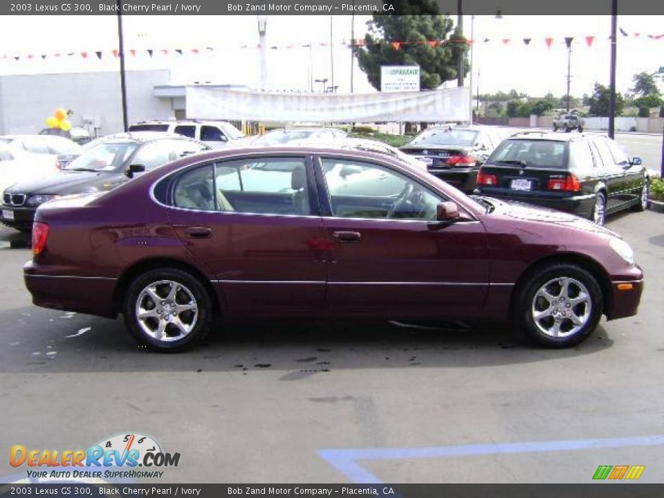 2003 Lexus GS 300 Black Cherry Pearl / Ivory Photo #5