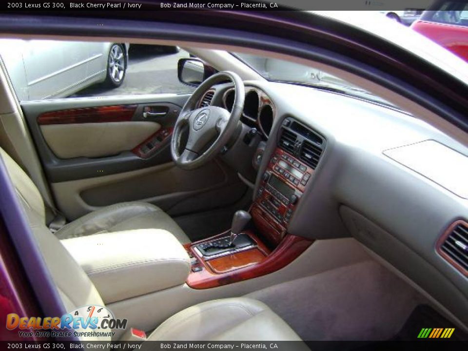 2003 Lexus GS 300 Black Cherry Pearl / Ivory Photo #9