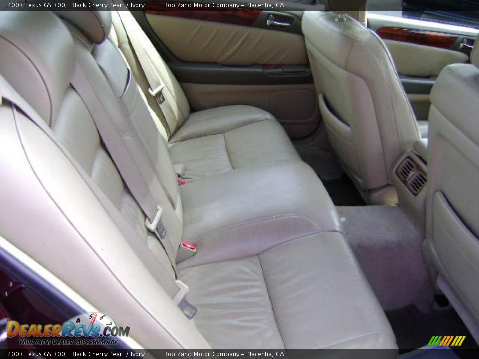 2003 Lexus GS 300 Black Cherry Pearl / Ivory Photo #10