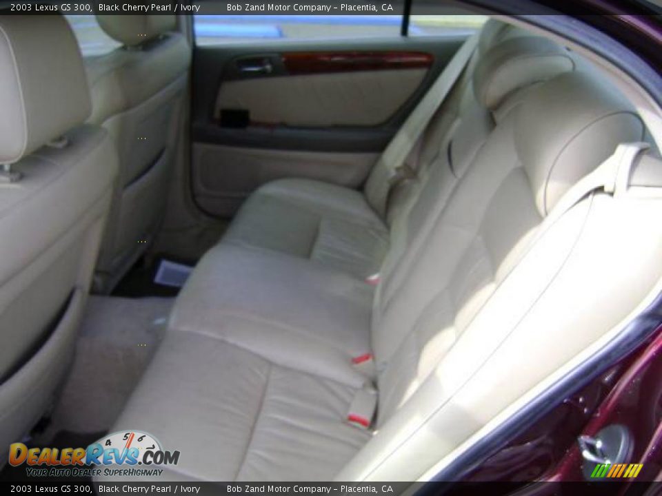 2003 Lexus GS 300 Black Cherry Pearl / Ivory Photo #11