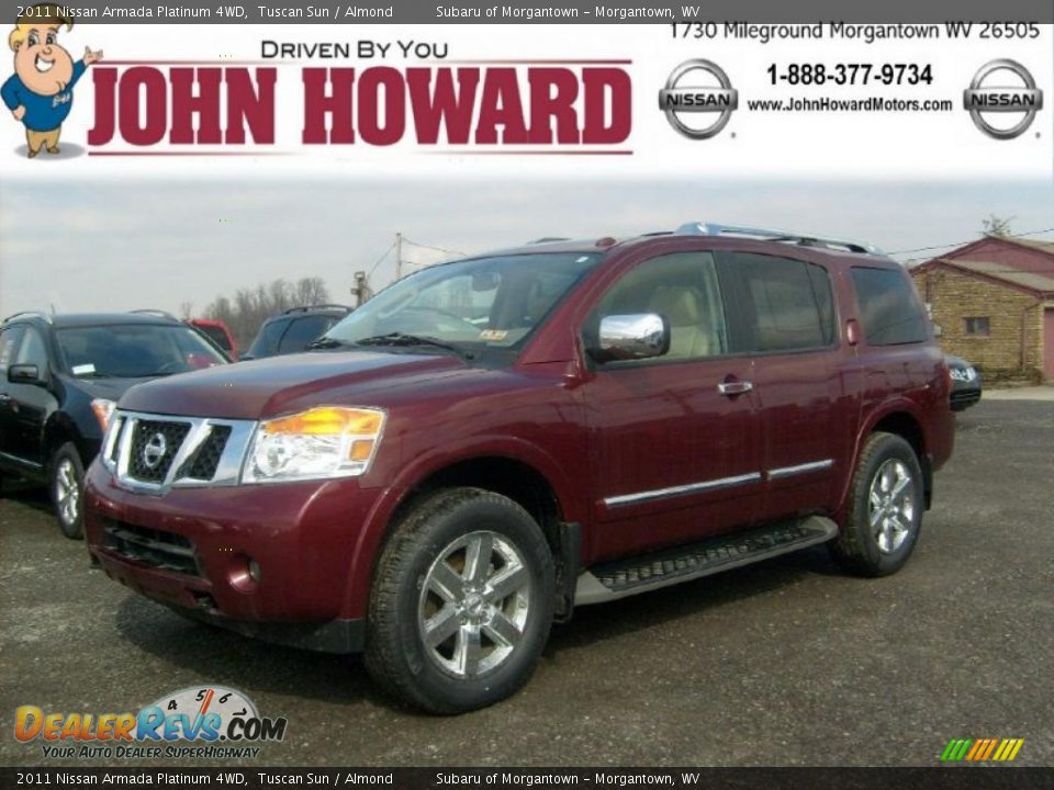 2011 Nissan Armada Platinum 4WD Tuscan Sun / Almond Photo #1