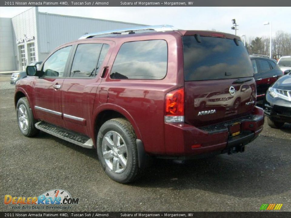 2011 Nissan Armada Platinum 4WD Tuscan Sun / Almond Photo #2